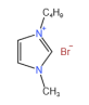 1-丁基-3-甲基咪唑溴鹽結構式